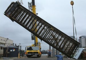 heavy construction work for generator station in Bridgeport, CT